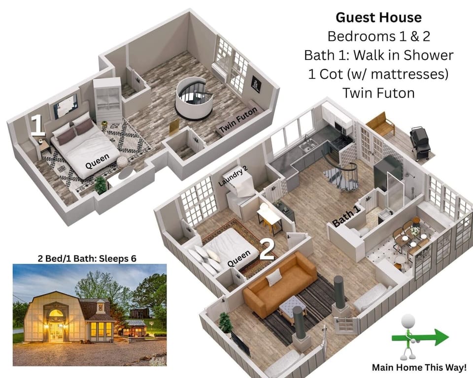2 Bed/1 Bath Guest House: Nashville Urban Acreage for Videos and More!