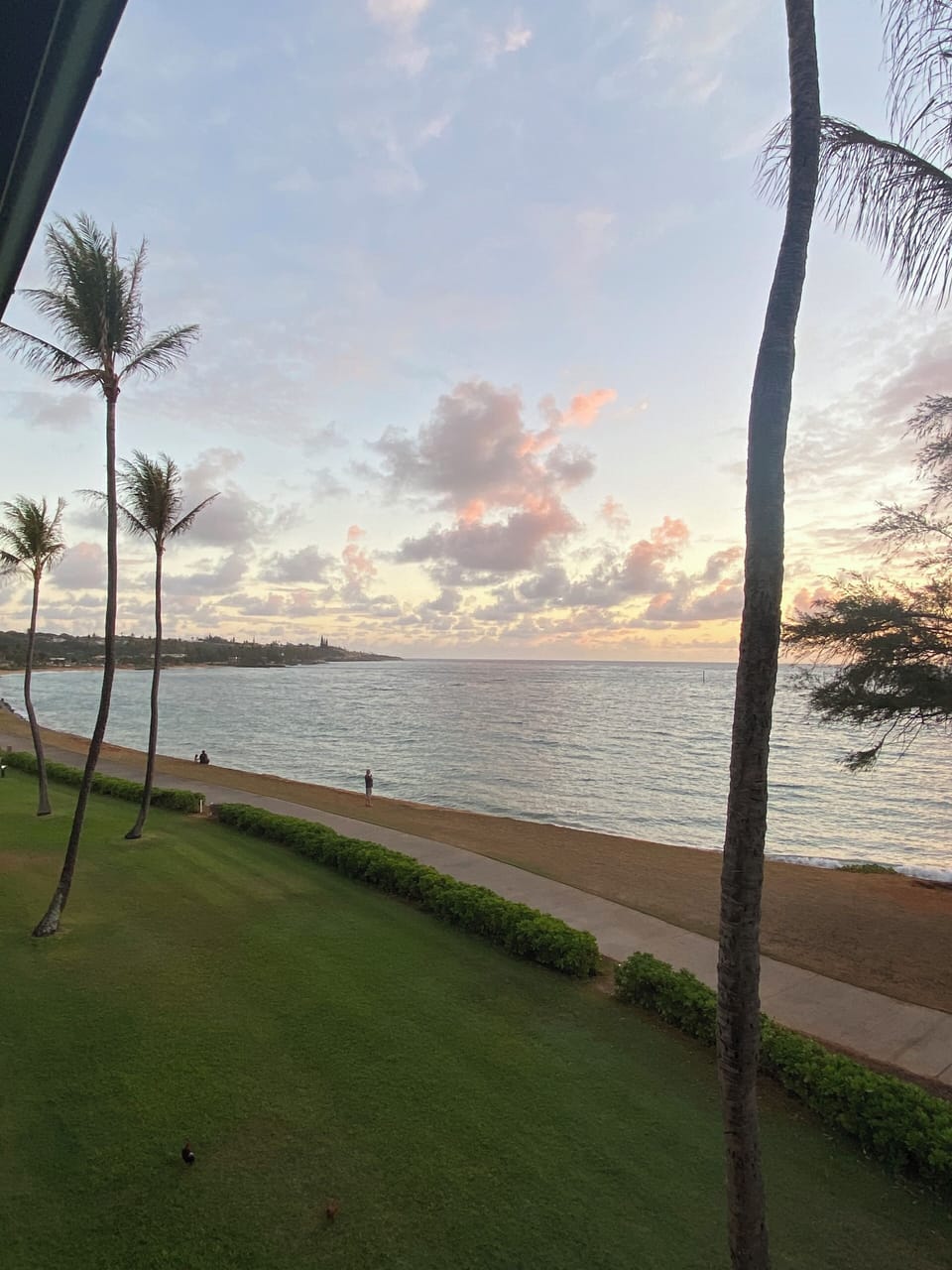 Adjacent path is perfect for early morning or late night strolls. Great views!