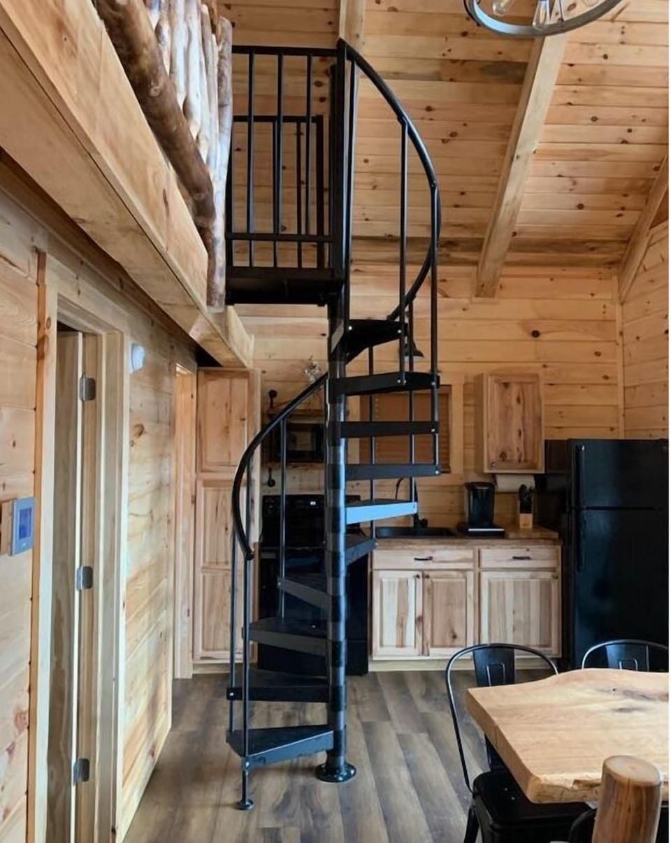 Stairs to the loft area