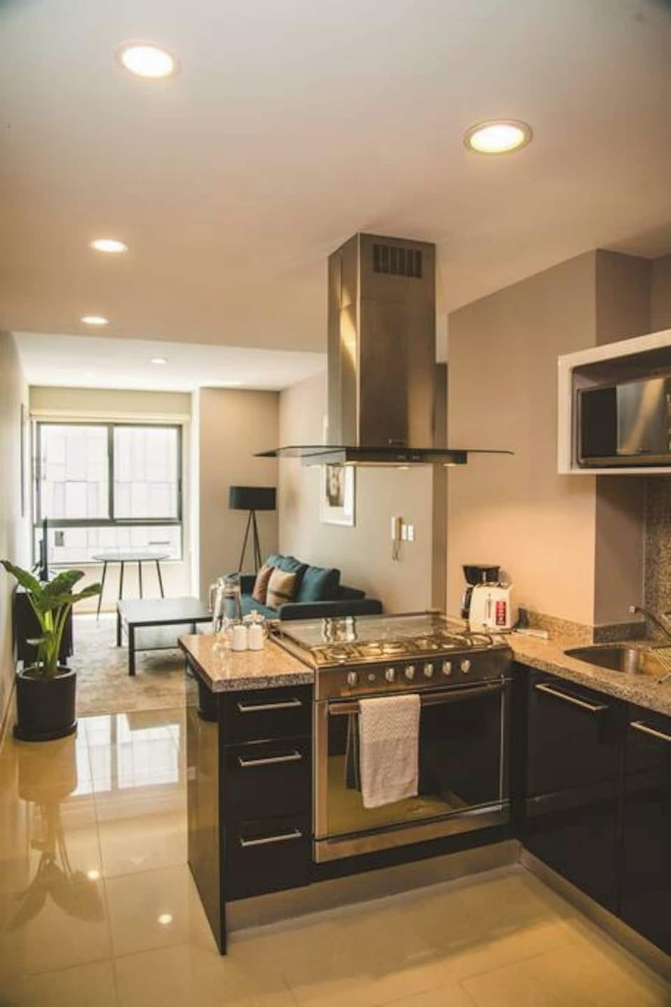 
Our small kitchen is fully equipped with state-of-the-art appliances, providing you with everything you need for your culinary endeavors. Prepare delicious meals with ease and efficiency, thanks to the modern features and functionality of the kitchen. Whether you're whipping up a quick snack or indulging in a gourmet feast, our well-equipped kitchen ensures a seamless cooking ...
