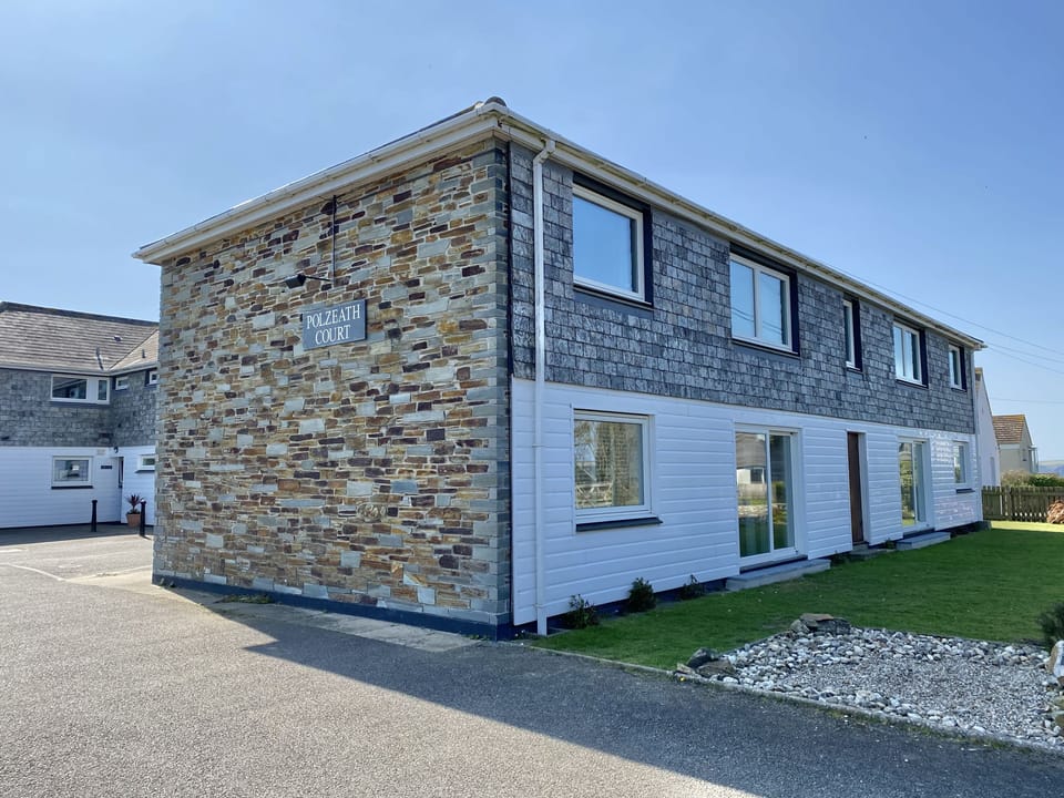 Front of 8 Polzeath Court Holiday Cottage, Wadebridge, North Cornwall