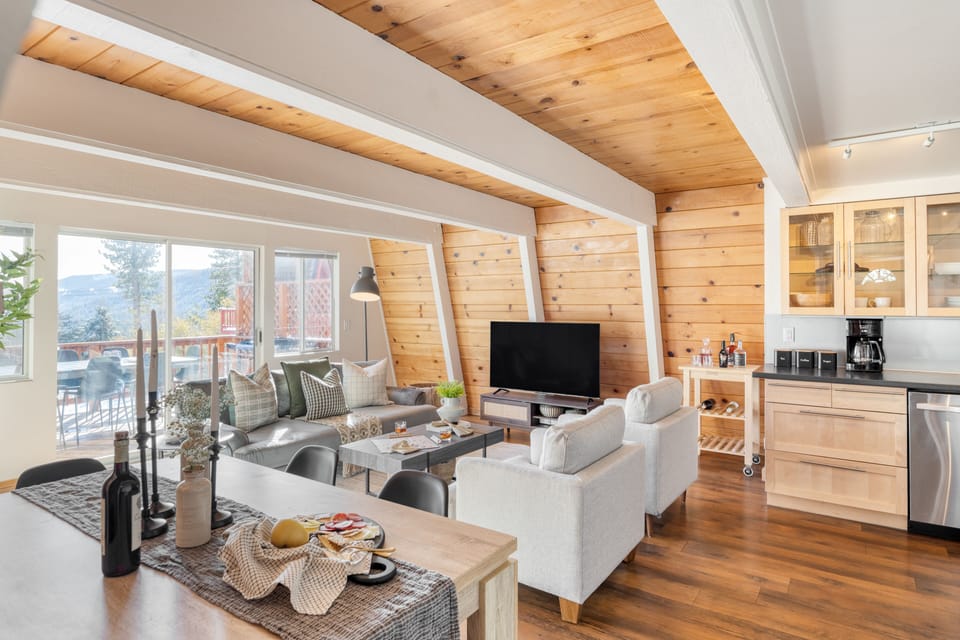 Relaxation redefined - step from the living room to the deck.