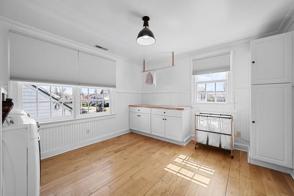 Spacious laundry room