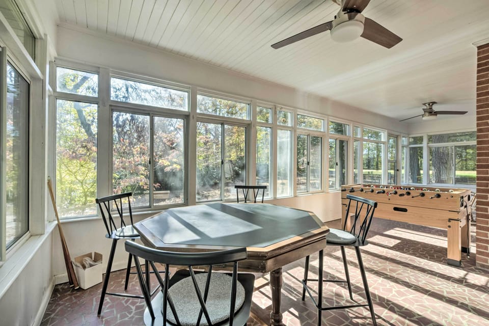 Screened Porch | Foosball Table