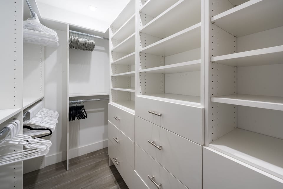 Huge closet to make unpacking easy.