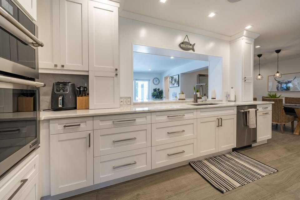 The kitchen has all new appliances and everything you need to make gourmet meals