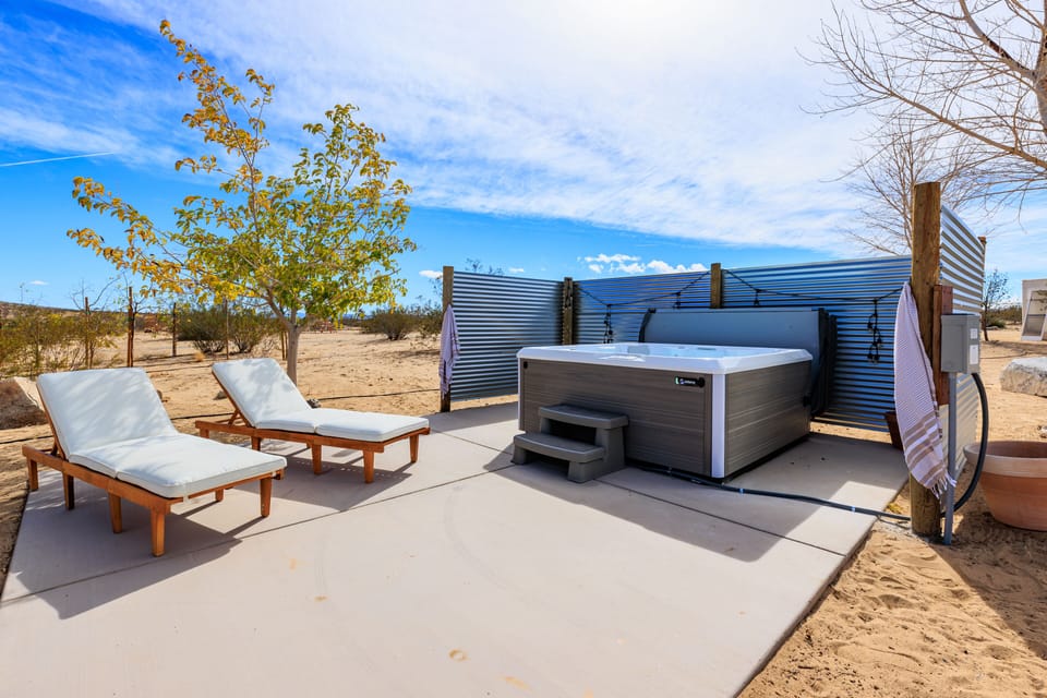 End your day relaxing with your friends and family in the spacious 7-person spa!