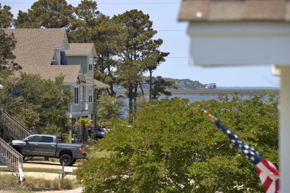 Peek at the sound from the deck to check the conditions or preview the sunset