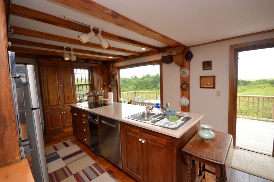 Full kitchen with ocean views