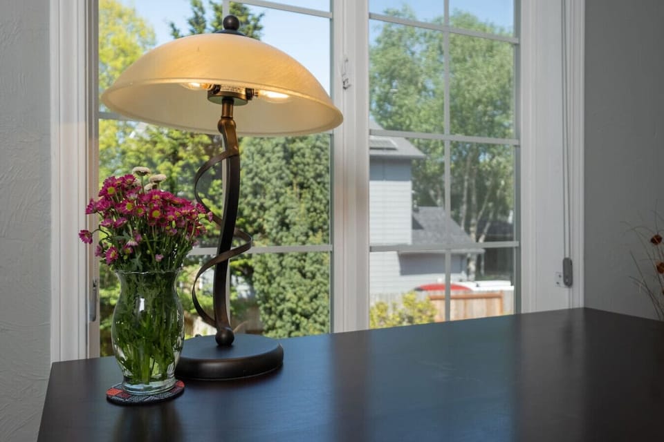 Enjoy soft natural light and a quiet corner to ease into your day.