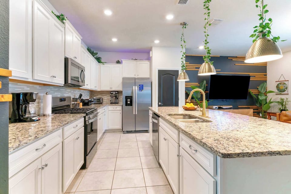 Cook together, pour a glass of wine, or simply gather around while dinner comes together.