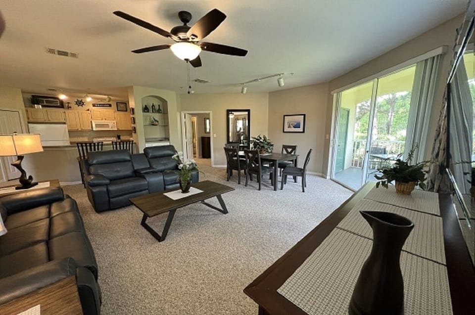 Living Room Opens to the Kitchen !