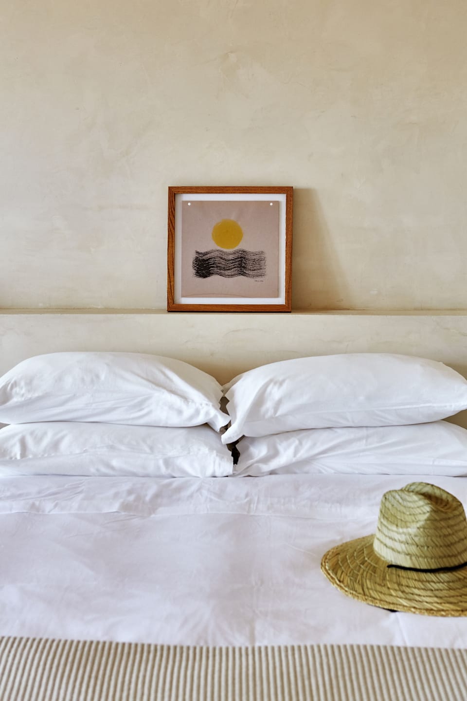 Stretch out on cloudlike pillows for a restorative night’s sleep.