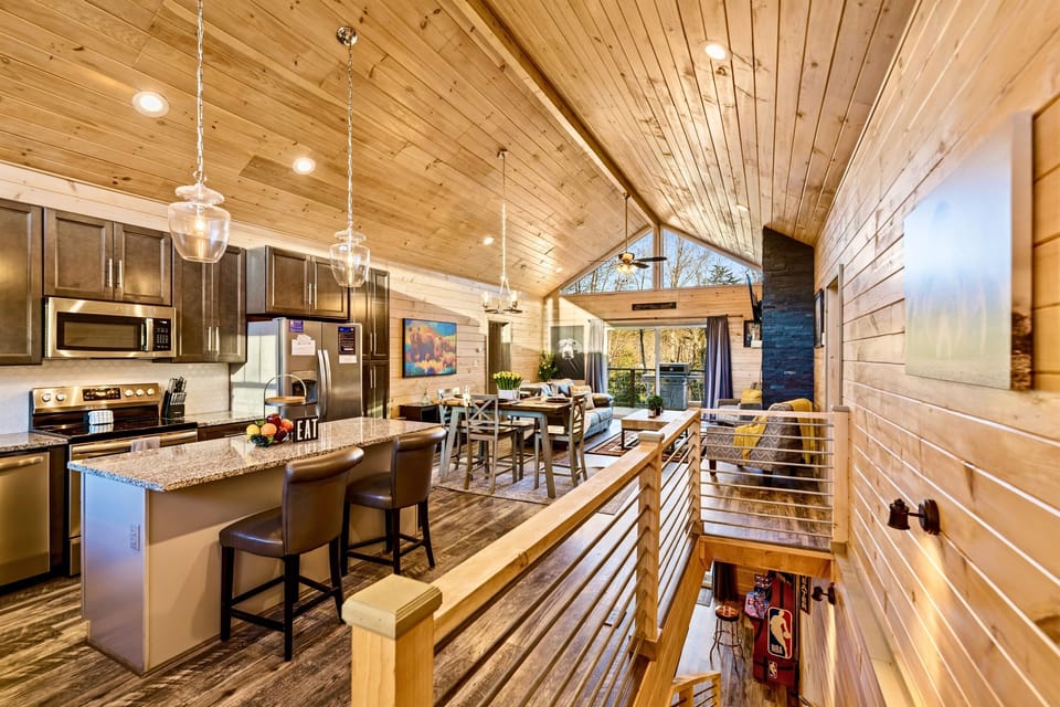 Open floor plan, allowing for families to enjoy all the time
