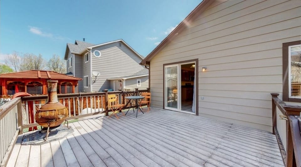 Backyard deck