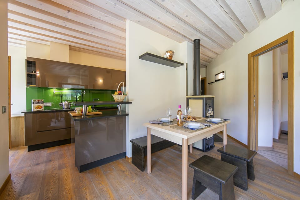 Kitchen and dining area