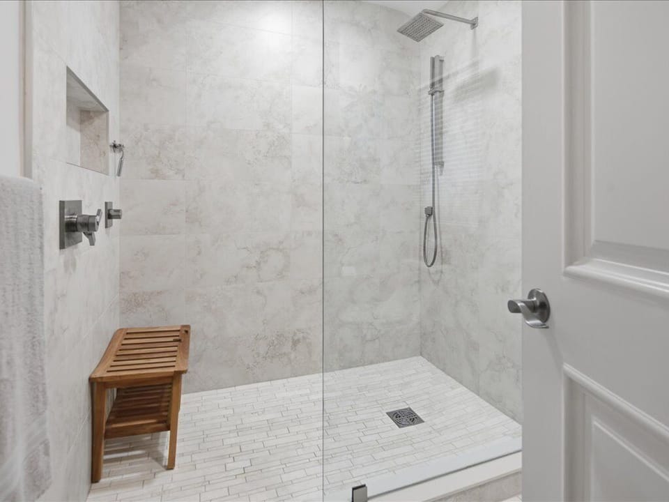 Secondary Back Master ensuite Bath with walk in shower