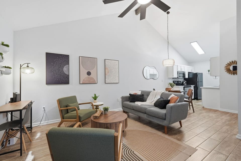 This bright living room is your getaway to unforgettable Arizona experiences.