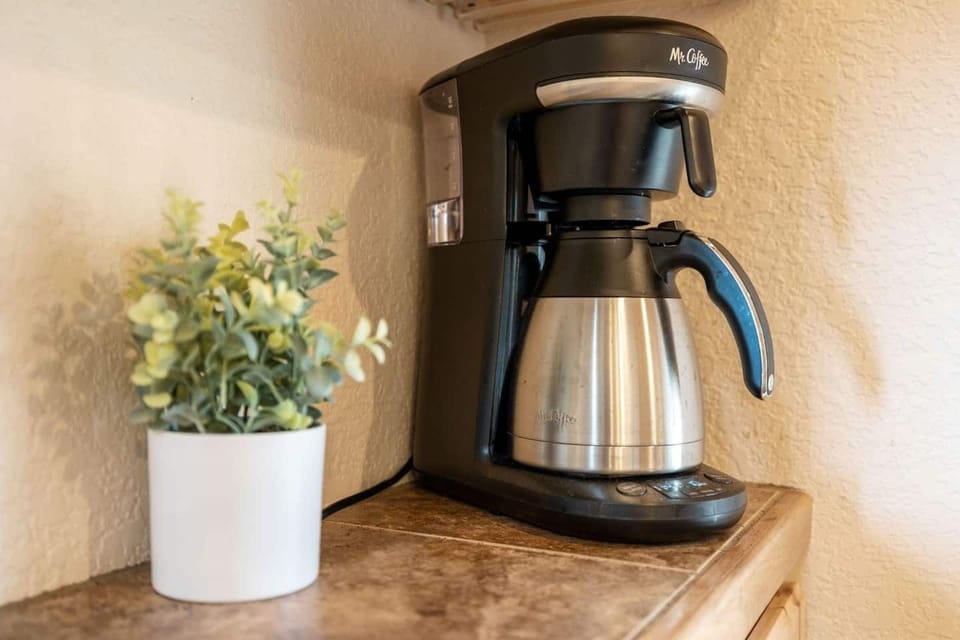 Coffee pot, coffee and filters provided