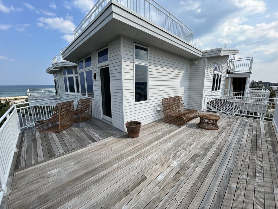 Private deck for Master with both ocean and bay views