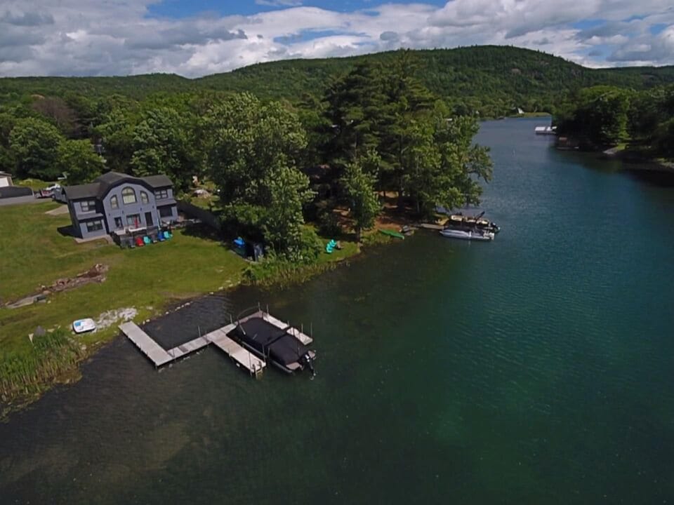 Lake view from patio
