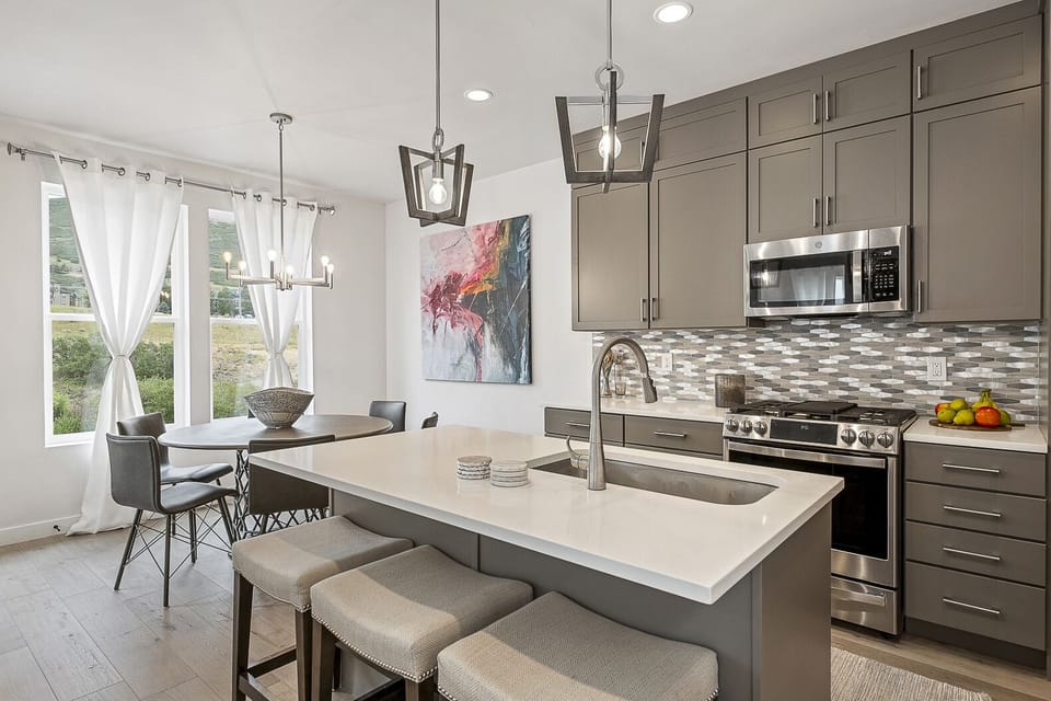 Kitchen and dining area
