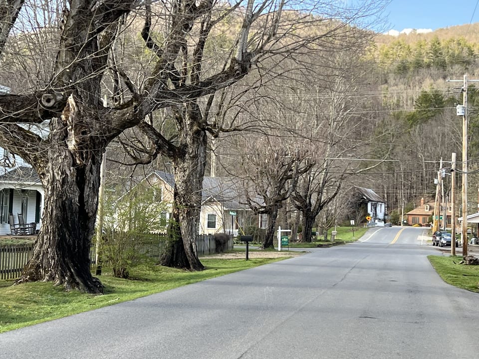 View from road looking toward 19E