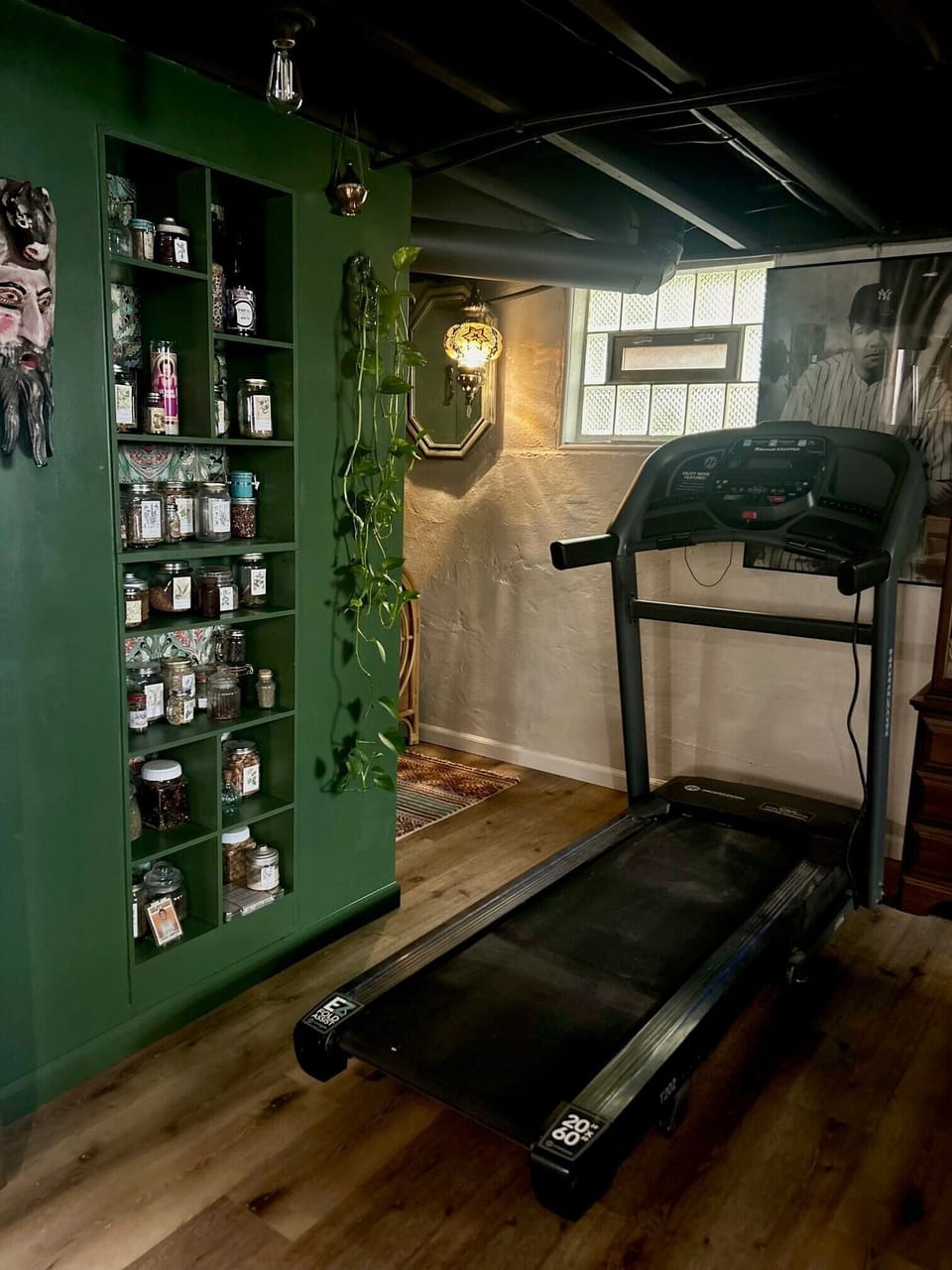 Treadmill in Basement