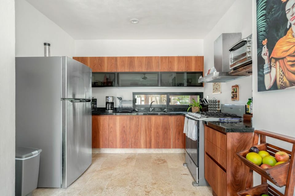 fully stocked kitchen