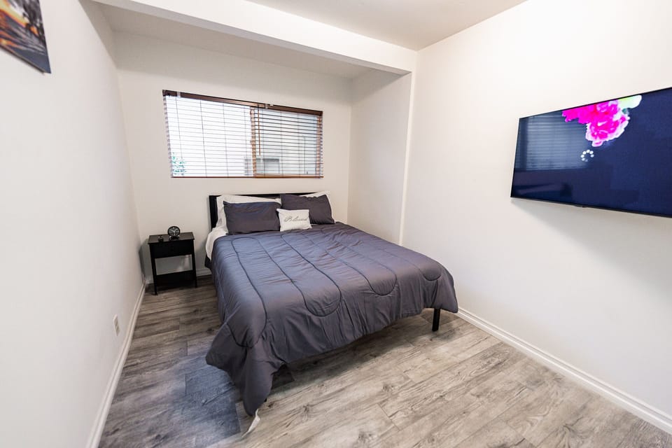 Bedroom with queen bed