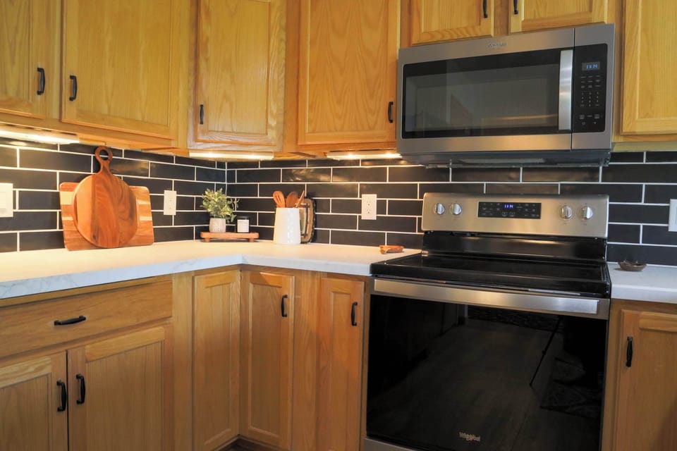 New appliances in the kitchen