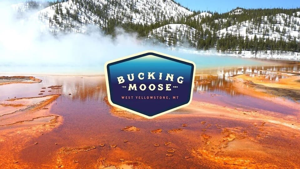 Bucking Moose Logo Grand Prismatic Background