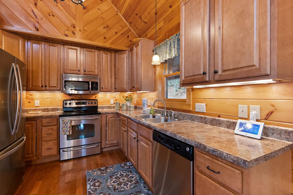 Stainless Steel Appliances in Kitchen