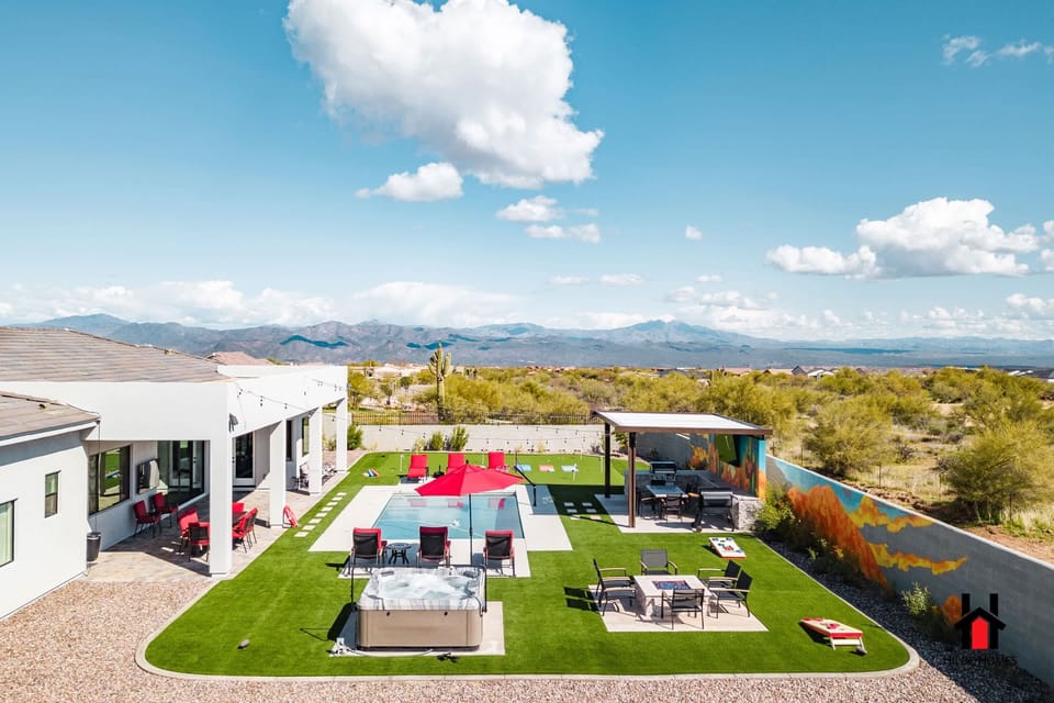 Custom home and backyard awaiting your Scottsdale getaway!