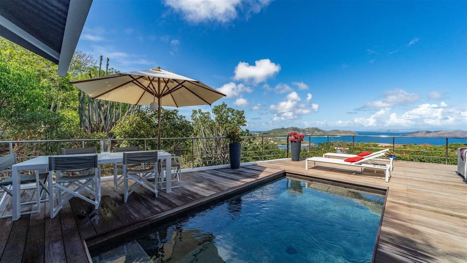 Pool & Terrace: Nice pool, expansive terrace with loungers and deck chairs, gas barbecue. 