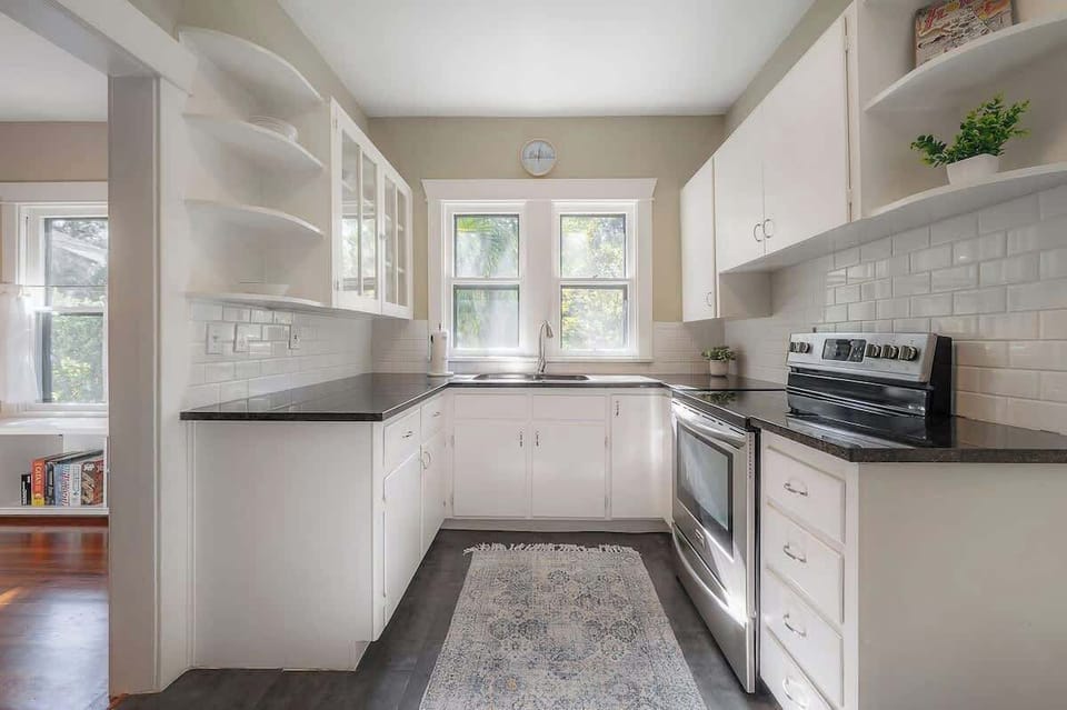 Your culinary playground: stove, oven, microwave, and all the essentials