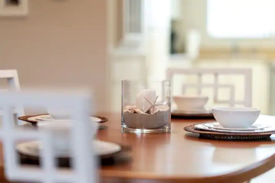 2 sets of dinnerware, wine glasses and a set of PBA free dishes for your kids.