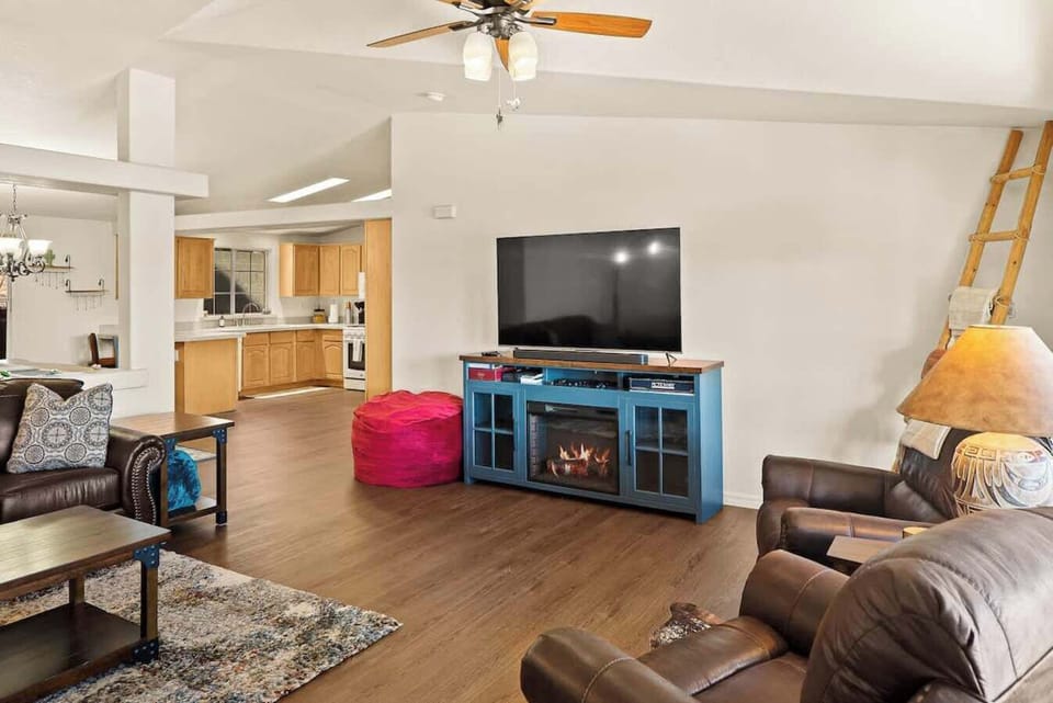 Plenty of comfort and seating in the living area to enjoy one another.