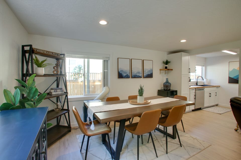 Dining Area | Dishware/Flatware | High Chair | Trash Bags/Paper Towels