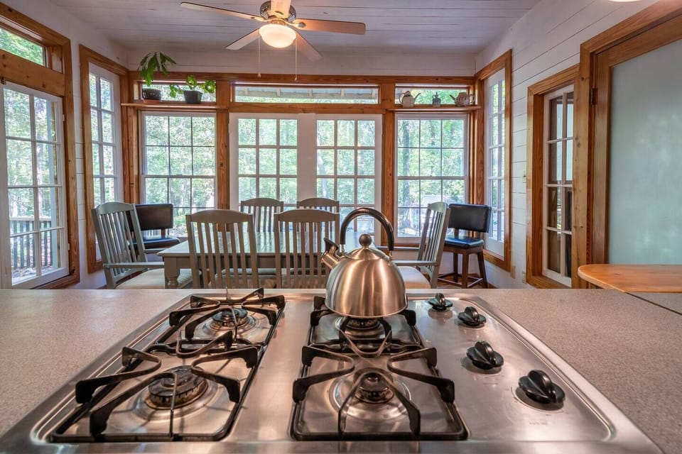 Light-filled kitchen/dining rooms