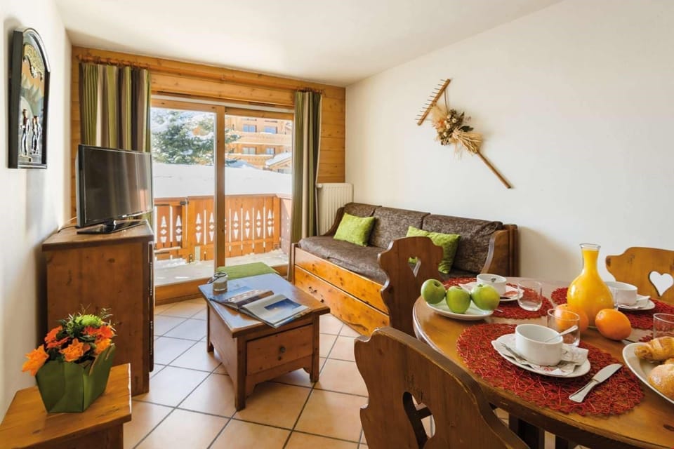 Sit back and relax in the open-plan living area.
