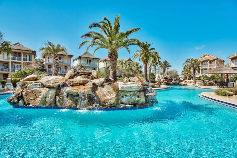 A beautiful community pool keeps you cool, refreshed, and entertained.