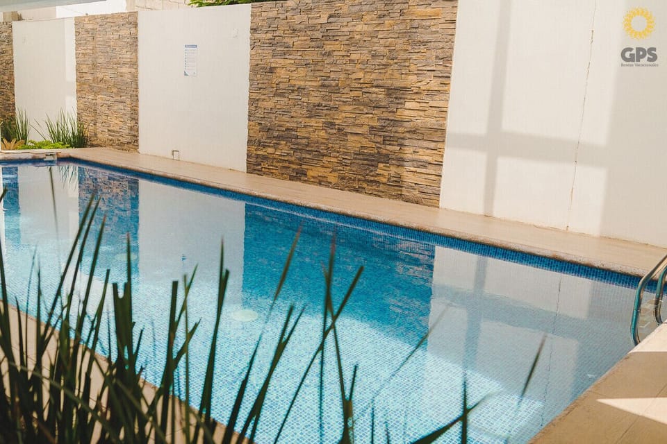vista a la piscina