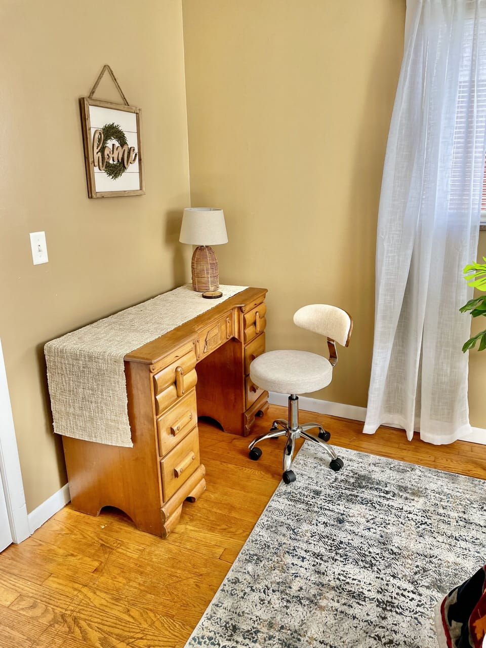 Desk and chair