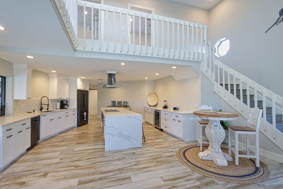 Kitchen with small dining table