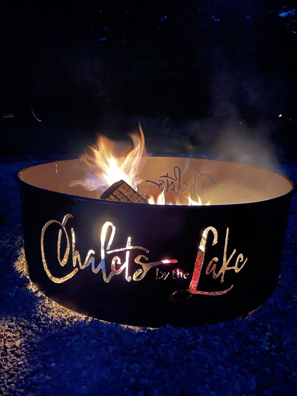 Fire pit on property for guest use