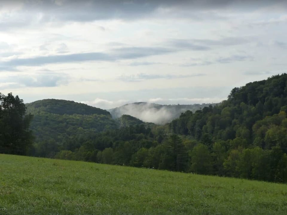The views from the front porch make it a great place to enjoy your morning coffee.