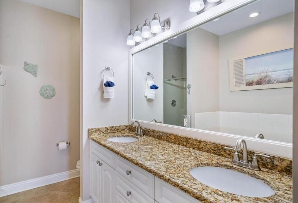 First Floor Master Bath With Shower and Separate Soaking Tub