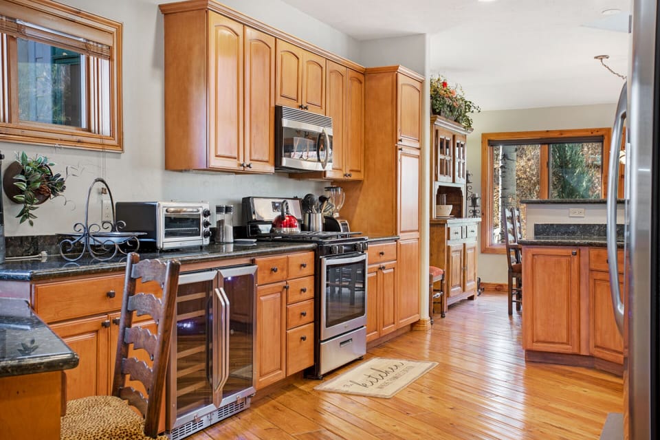 Wine Fridge, Toaster Oven