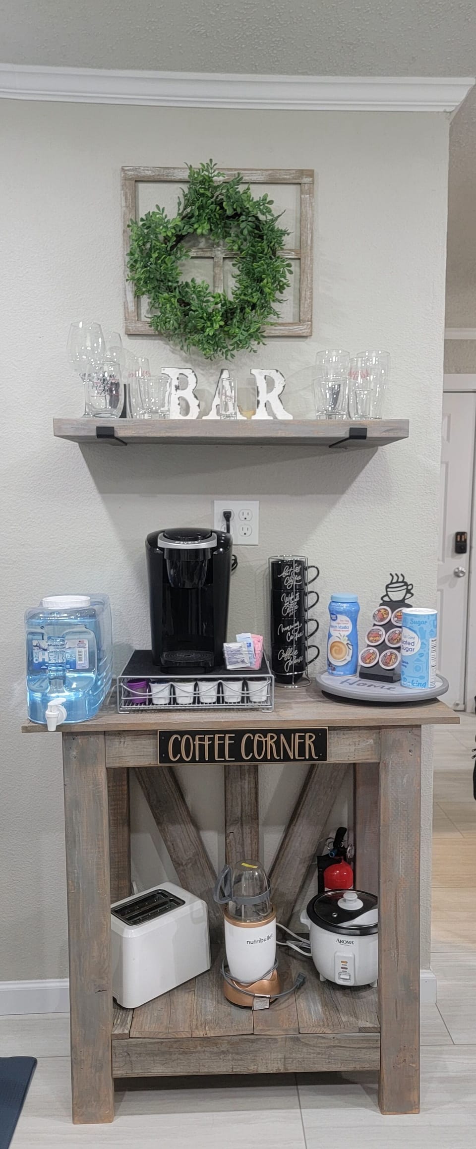quaint French field coffee bar 